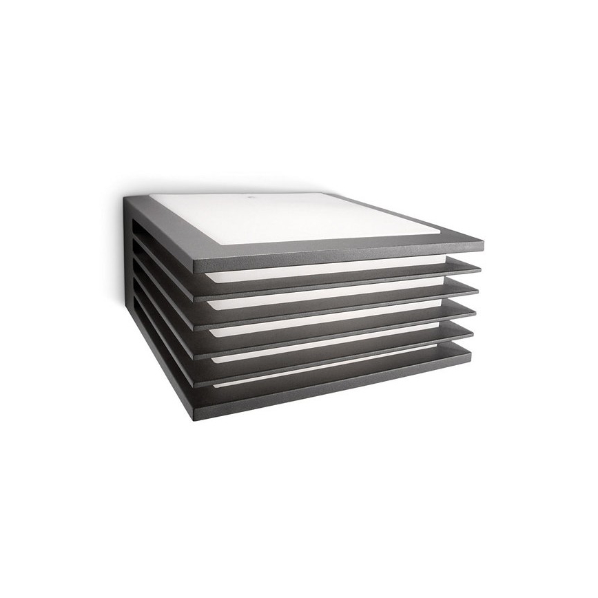 Philips - Lauko sieninis šviestuvas 1xE27/15W/230V IP44 antracitas