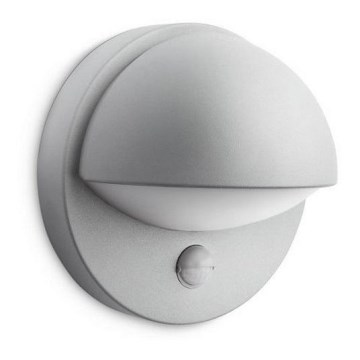 Philips - Lauko sieninis šviestuvas su jutikliu 1xE27/12W/230V IP44