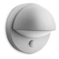 Philips - Lauko sieninis šviestuvas su jutikliu E27/12W IP44