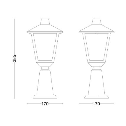 Philips - Lauko šviestuvas KINNO 1xE27/25W/230V IP44