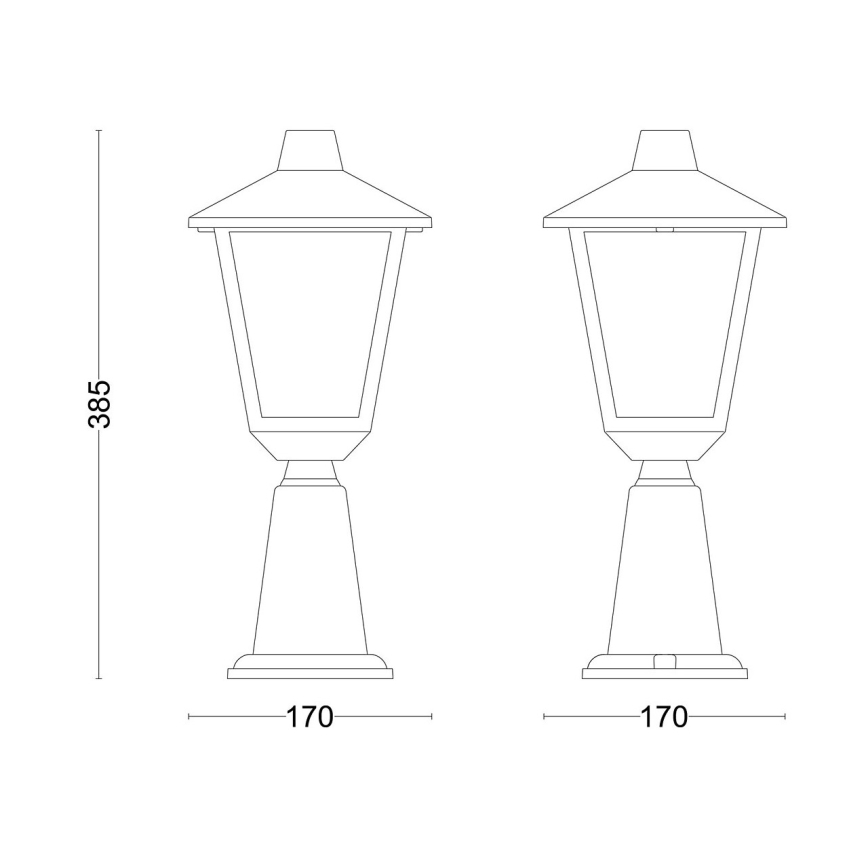 Philips - Lauko šviestuvas KINNO 1xE27/25W/230V IP44