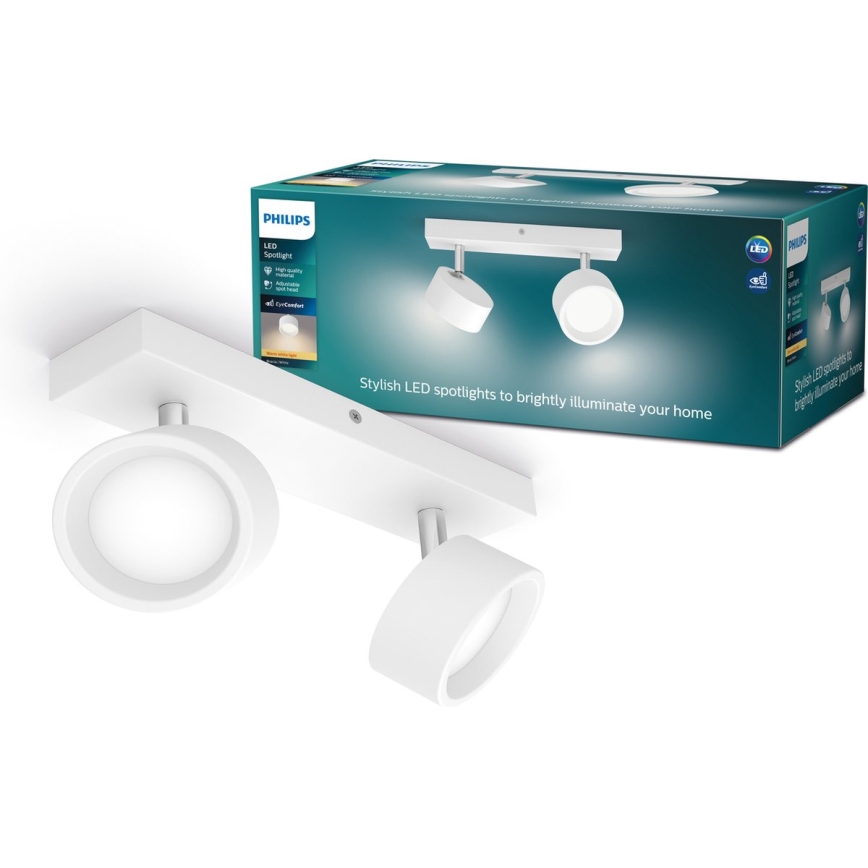 Philips - LED akcentinis šviestuvas 2xLED/5,5W/230V balta