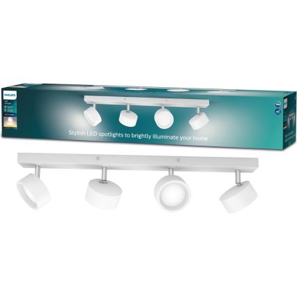 Philips - LED akcentinis šviestuvas 4xLED/5,5W/230V balta