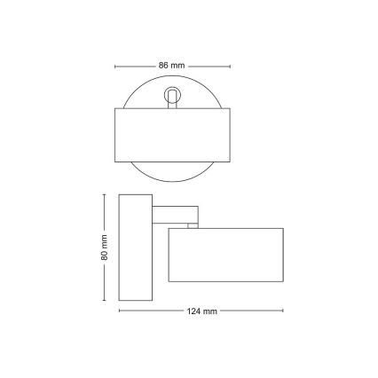 Philips - LED akcentinis šviestuvas LED/5,5W/230V balta