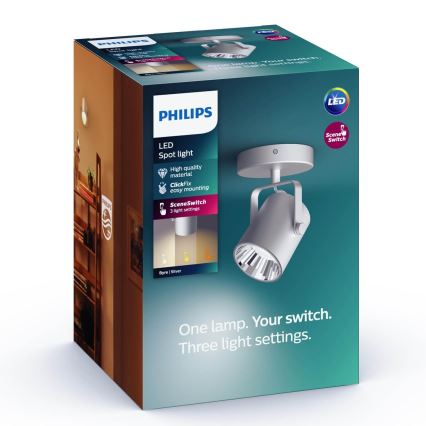 Philips - LED akcentinis šviestuvas SCENE SWITCH BYRE LED/4,3W/230V 2200/2500/2700K