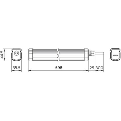 Philips – LED Didelio našumo šviestuvas PROJECTLINE LED/17W/230V IP65