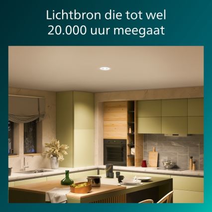 Philips - pritemdomas LED įleidžiamas šviestuvas CILANTRO LED/5W/230V 4000K baltas