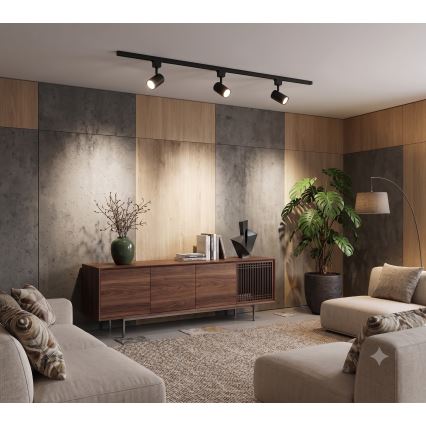 Philips - reguliuojamas LED taškinis šviestuvas EASYLINK bėgelių sistemoje 3xGU10/7W/230V 2200-2700K 1m juodas