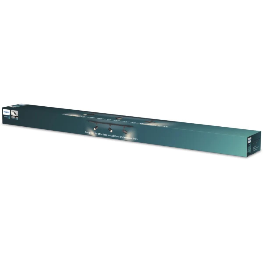 Philips - reguliuojamas LED taškinis šviestuvas EASYLINK bėgelių sistemoje 3xGU10/7W/230V 2200-2700K 1m juodas