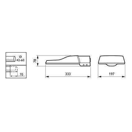 Philips - LED gatvės šviestuvas CORELINE MALAGA LED/25W/230V 4000K IP65