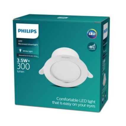 Philips - LED įleidžiamas lubinis šviestuvas LED/3,5W/230V 3000K