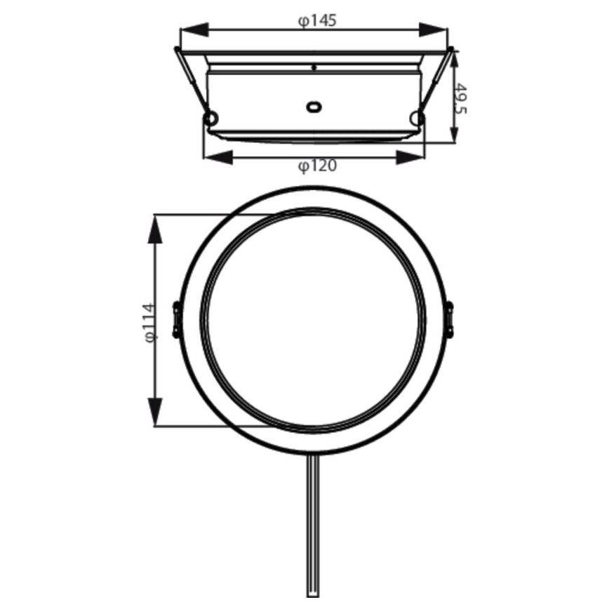 Philips - LED įleidžiamas lubinis šviestuvas LED/4,8W/230V 3000K