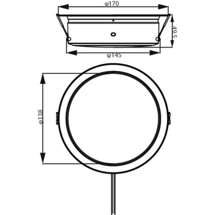 Philips - LED įleidžiamas lubinis šviestuvas LED/6,5W/230V 3000K