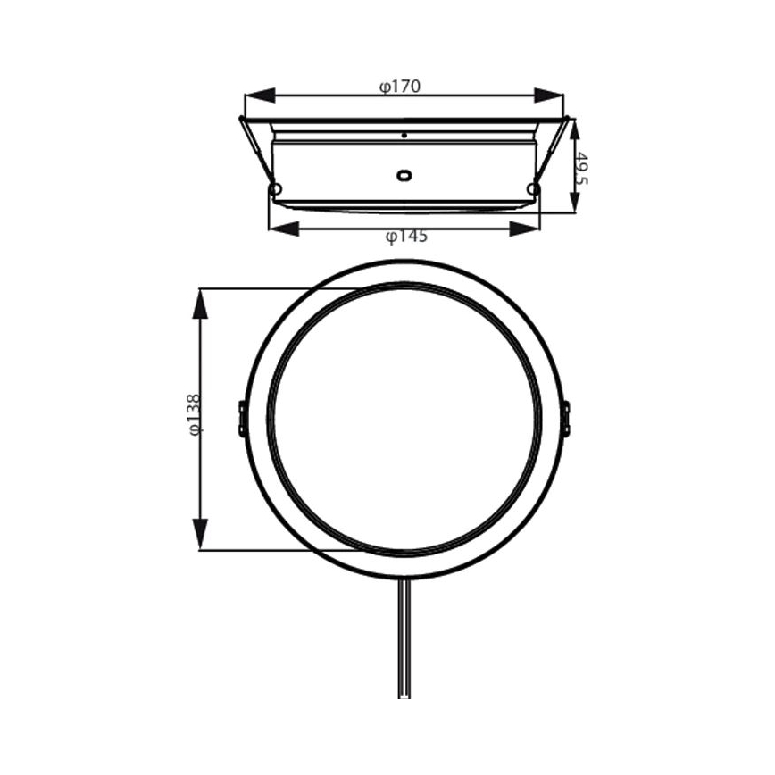 Philips - LED įleidžiamas lubinis šviestuvas LED/6,5W/230V 4000K