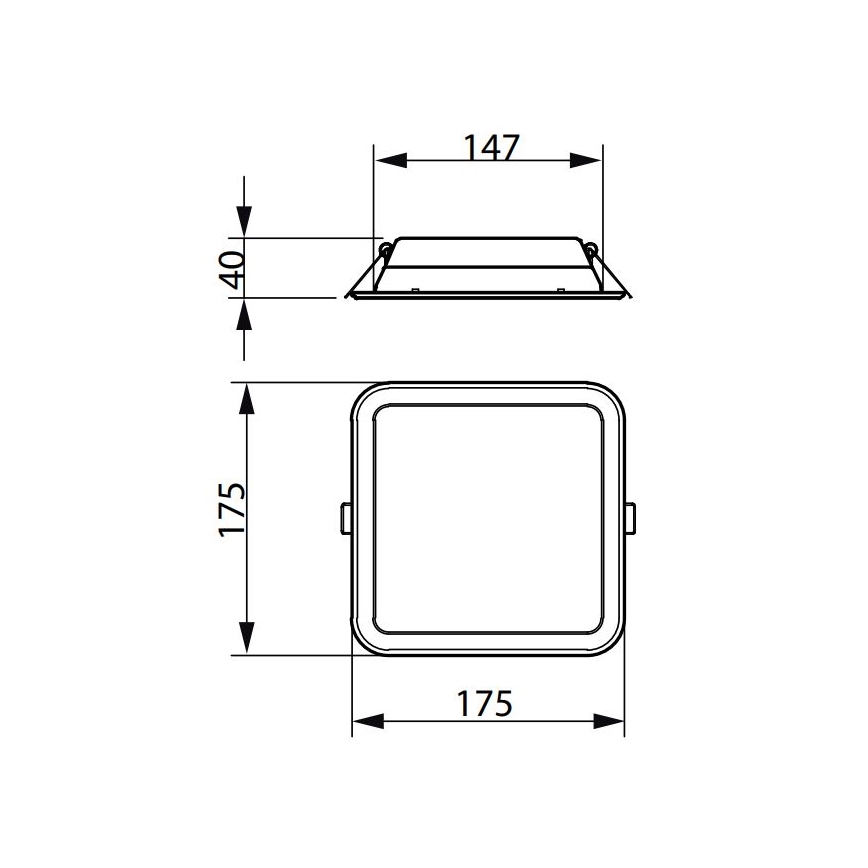 Philips - LED įleidžiamas lubinis šviestuvas LEDINAIRE SLIM LED/10,5W/230V