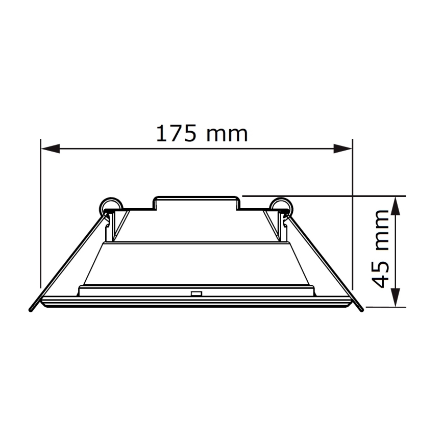 Philips - LED įleidžiamas lubinis šviestuvas SLIM LED/11W/230V 3000K