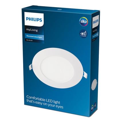 Philips - LED įleidžiamas lubinis šviestuvas SLIM LED/9W/230V 3000K