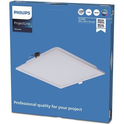 Philips - LED Įleidžiamas šviestuvas PROJECTLINE LED/15W/230V 29,5x29,5 cm