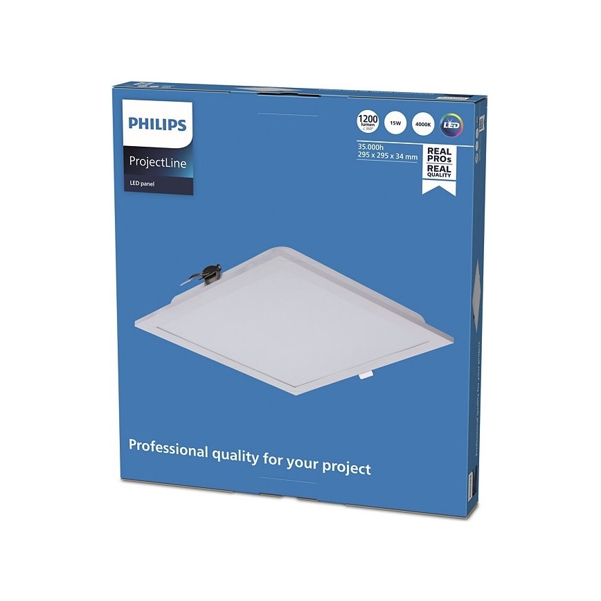 Philips - LED Įleidžiamas šviestuvas PROJECTLINE LED/15W/230V 29,5x29,5 cm