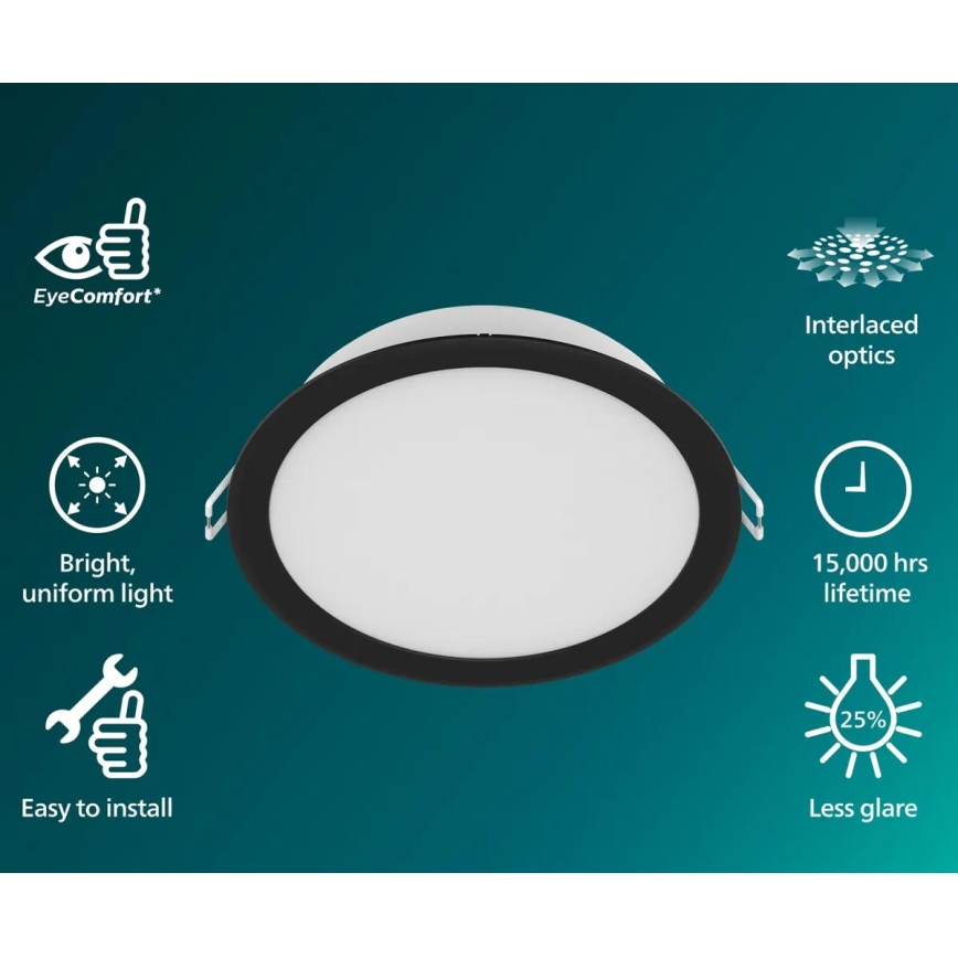Philips - LED įleidžiamasis šviestuvas MESON LED/5,5W/230V 3000K