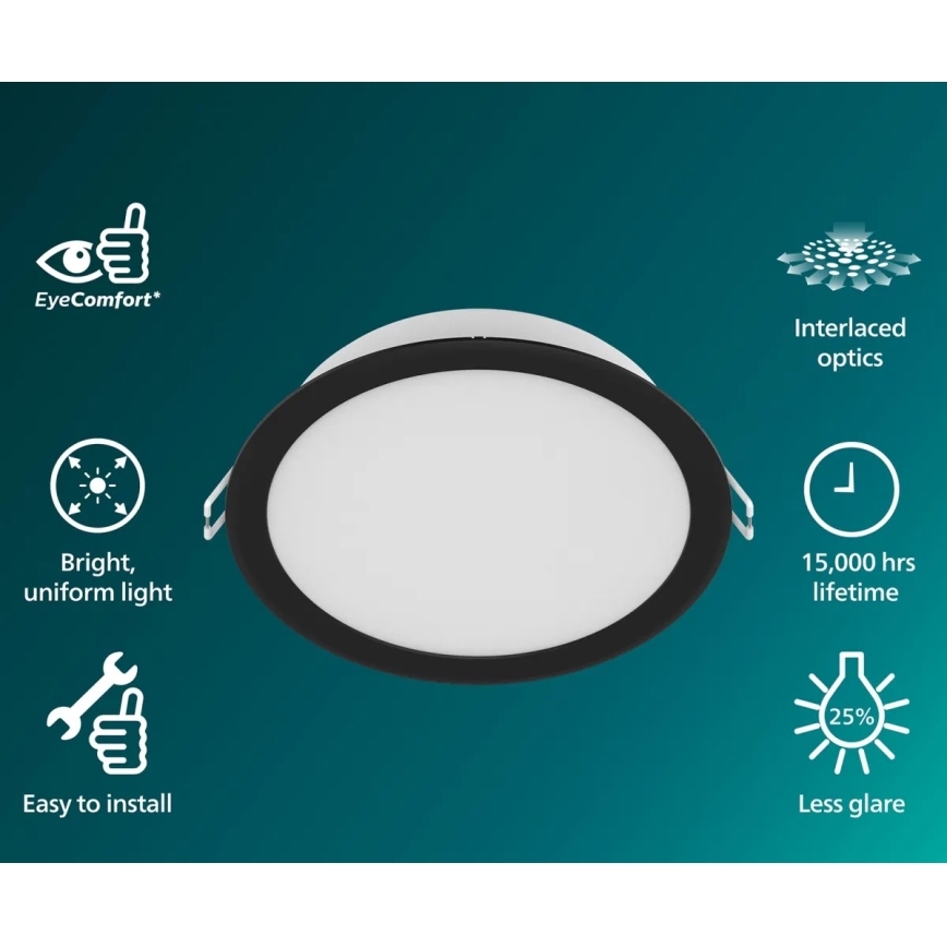 Philips - LED įmontuojamas šviestuvas MESON LED/20W/230V 3000K