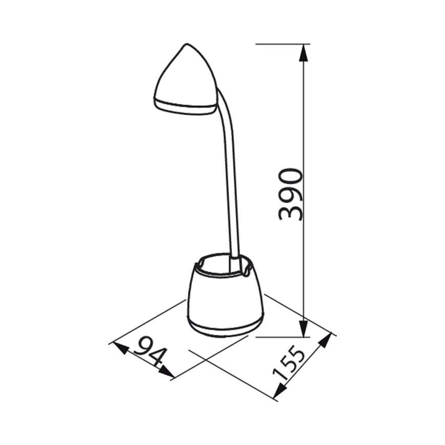 Philips – LED Reguliuojama jutiklinė stalinė lempa HAT LED/4,5W/5V 3000/4000/5700K CRI 90