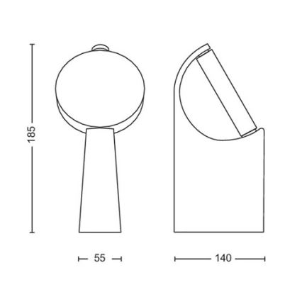 Philips - LED Lauko lempa LED/7W/230V 2700K IP44