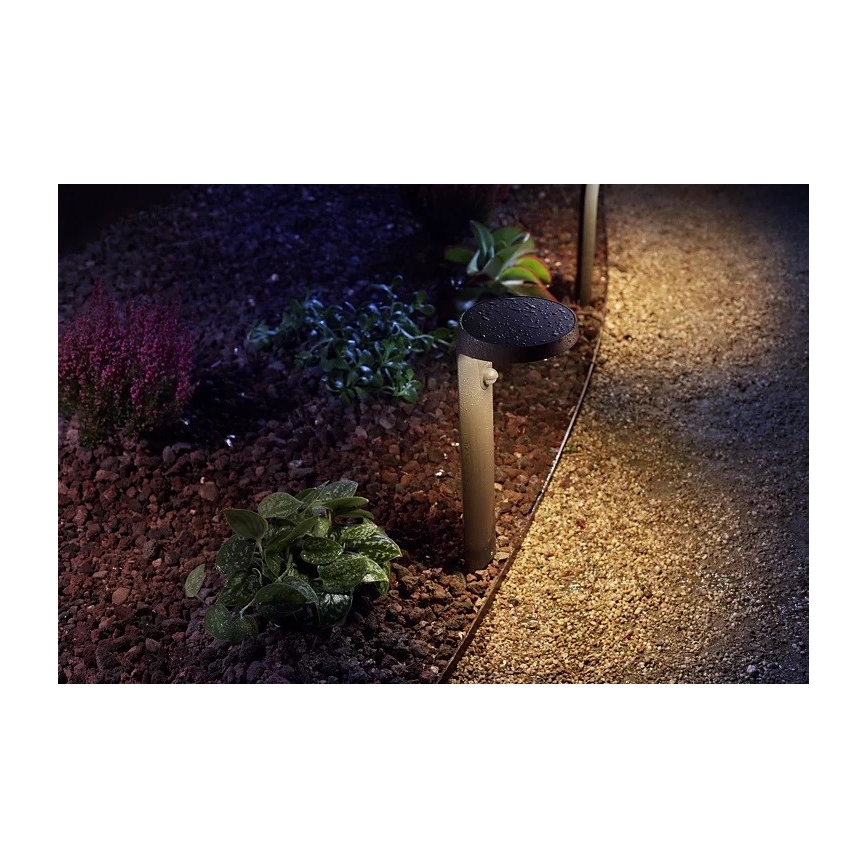 Philips – LED Lauko lempa su jutikliu LED/9W/230V 2700K IP44