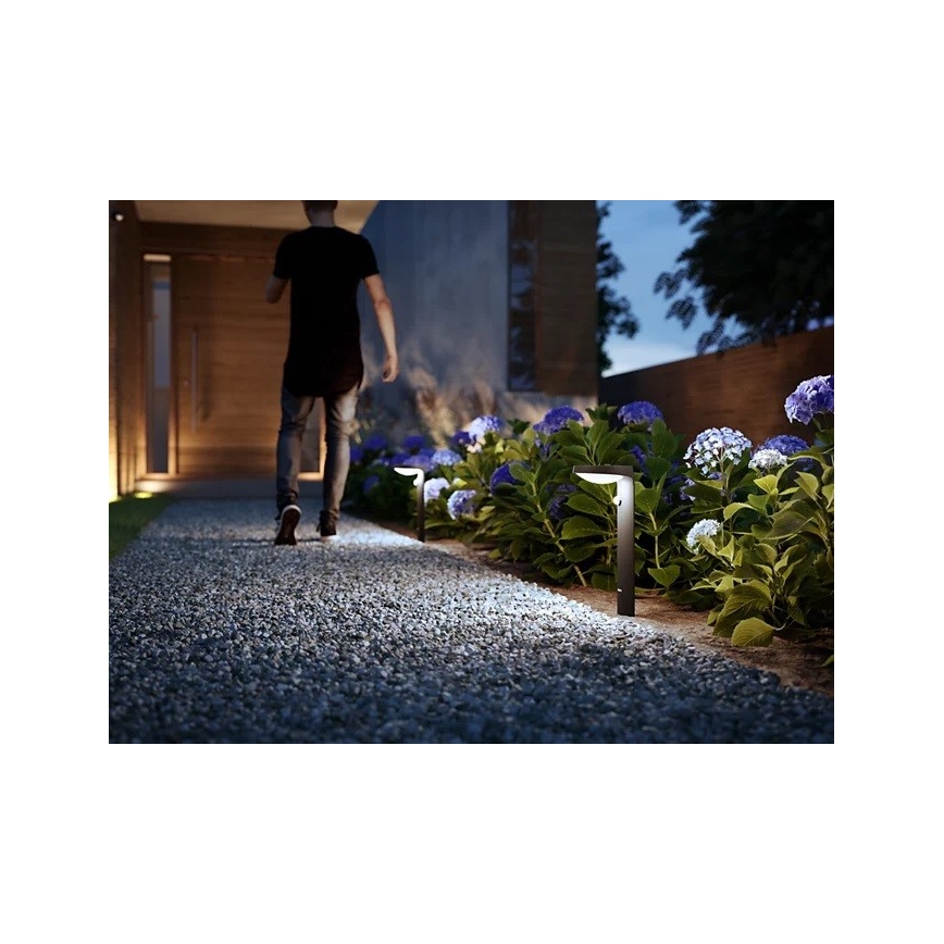 Philips – LED Lauko lempa su jutikliu LED/9W/230V 4000K IP44