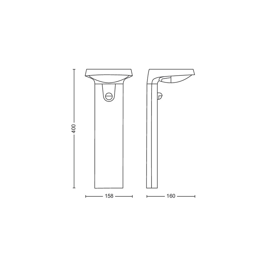 Philips – LED Lauko lempa su jutikliu LED/9W/230V 4000K IP44