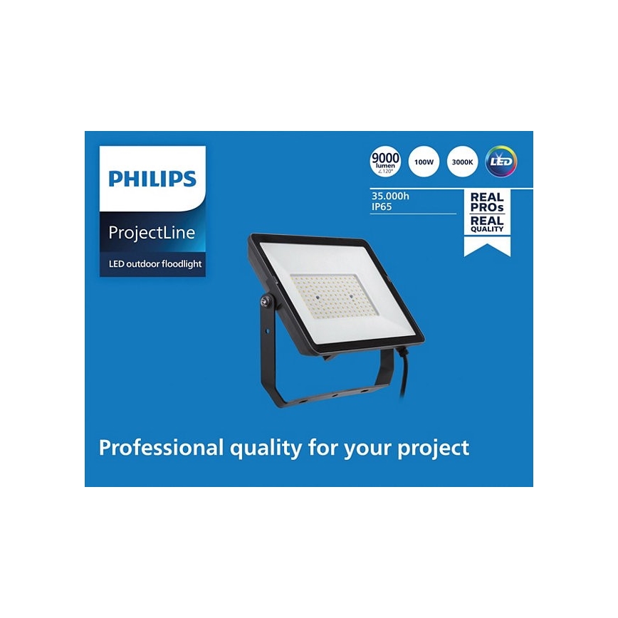 Philips - LED Lauko prožektorius PROJECTLINE LED/100W/230V IP65 3000K