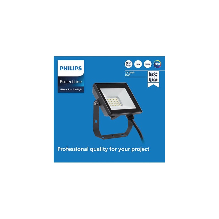 Philips - LED Lauko prožektorius PROJECTLINE LED/10W/230V IP65 3000K