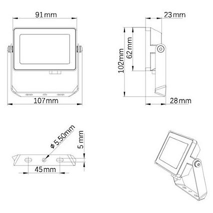 Philips - LED Lauko prožektorius PROJECTLINE LED/10W/230V IP65 3000K