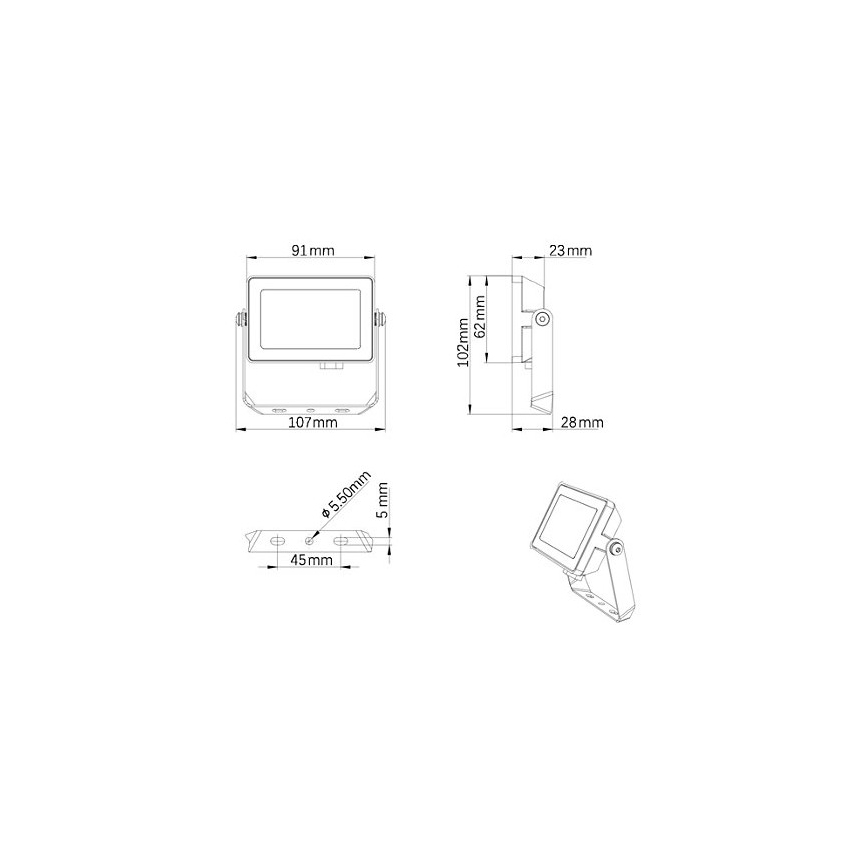 Philips - LED Lauko prožektorius PROJECTLINE LED/10W/230V IP65 3000K
