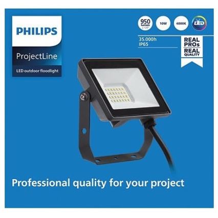 Philips - LED Lauko prožektorius PROJECTLINE LED/10W/230V IP65 4000K