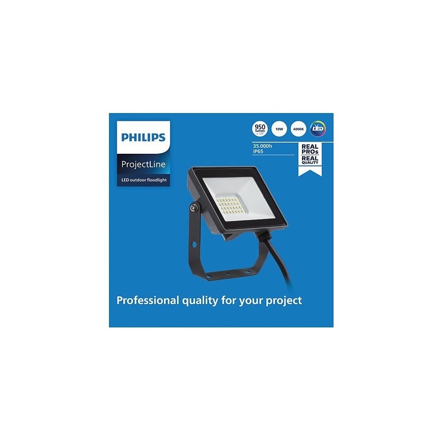 Philips - LED Lauko prožektorius PROJECTLINE LED/10W/230V IP65 4000K