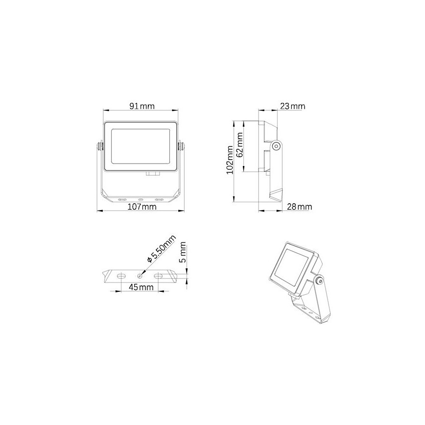 Philips - LED Lauko prožektorius PROJECTLINE LED/10W/230V IP65 4000K