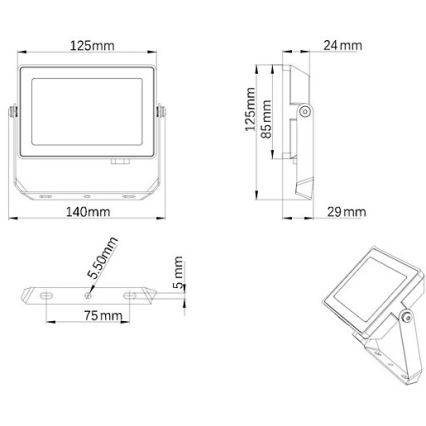 Philips - LED Lauko prožektorius PROJECTLINE LED/20W/230V IP65 3000K