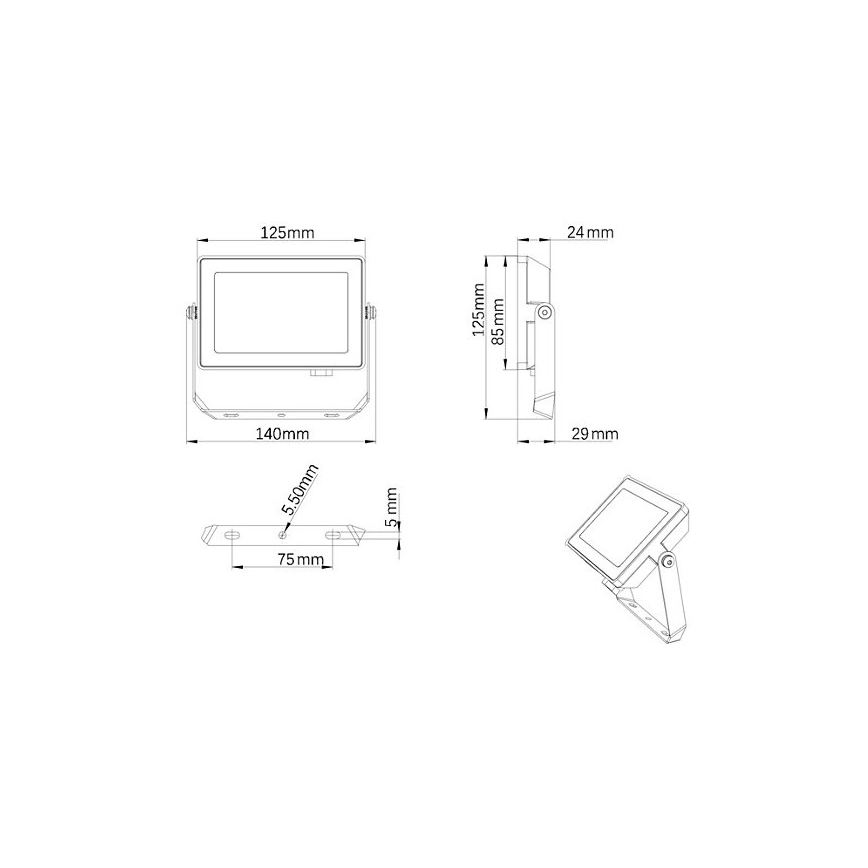 Philips - LED Lauko prožektorius PROJECTLINE LED/20W/230V IP65 3000K