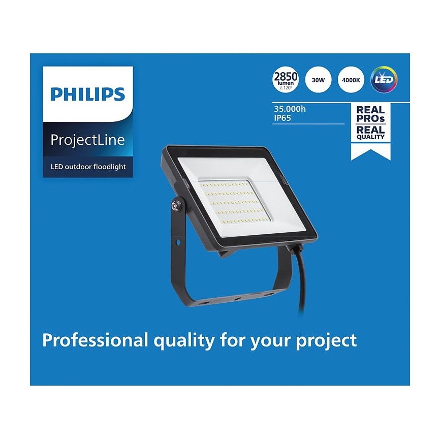 Philips - LED Lauko prožektorius PROJECTLINE LED/30W/230V IP65 4000K