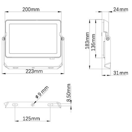 Philips - LED Lauko prožektorius PROJECTLINE LED/50W/230V IP65 3000K