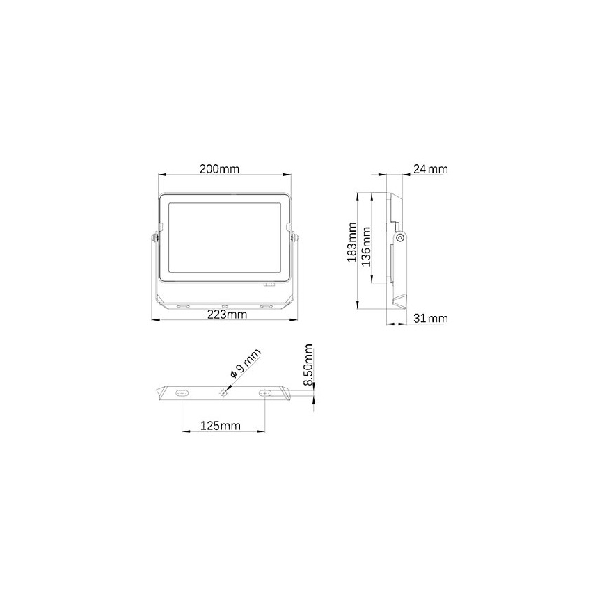Philips - LED Lauko prožektorius PROJECTLINE LED/50W/230V IP65 3000K