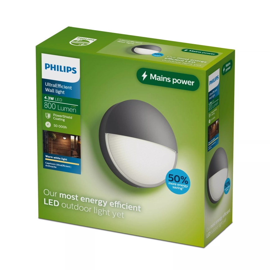 Philips - LED lauko sieninis šviestuvas CAPRICORN LED/4,3W/230V IP44