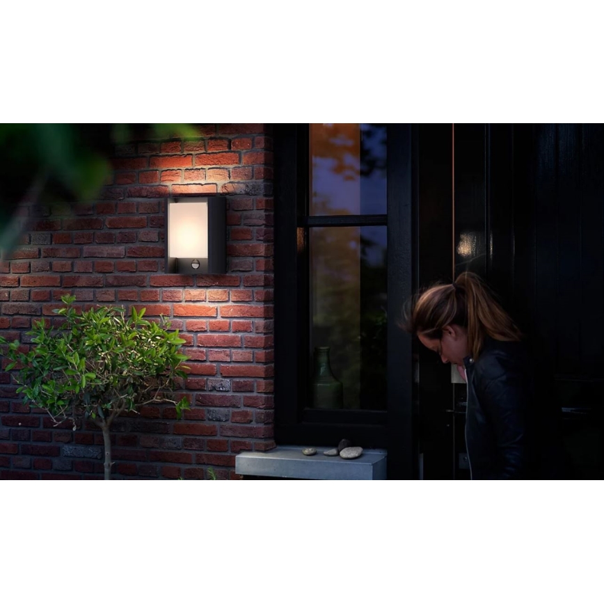 Philips - LED Lauko sieninis šviestuvas su jutikliu ARBOUR LED/3,8W/230V 2700K IP44