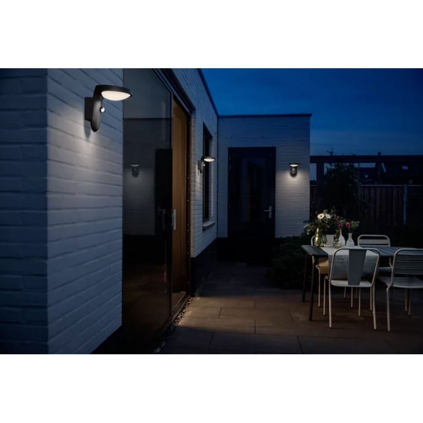 Philips - LED Lauko sieninis šviestuvas su jutikliu LED/9W/230V 2700K IP44