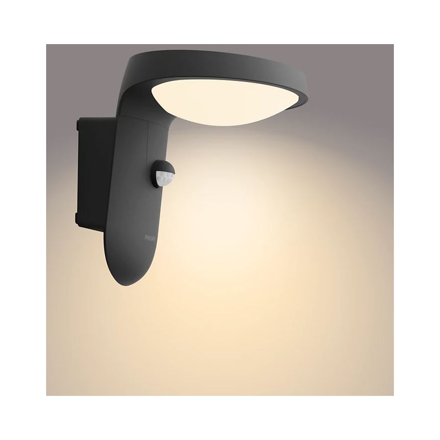 Philips - LED Lauko sieninis šviestuvas su jutikliu LED/9W/230V 2700K IP44