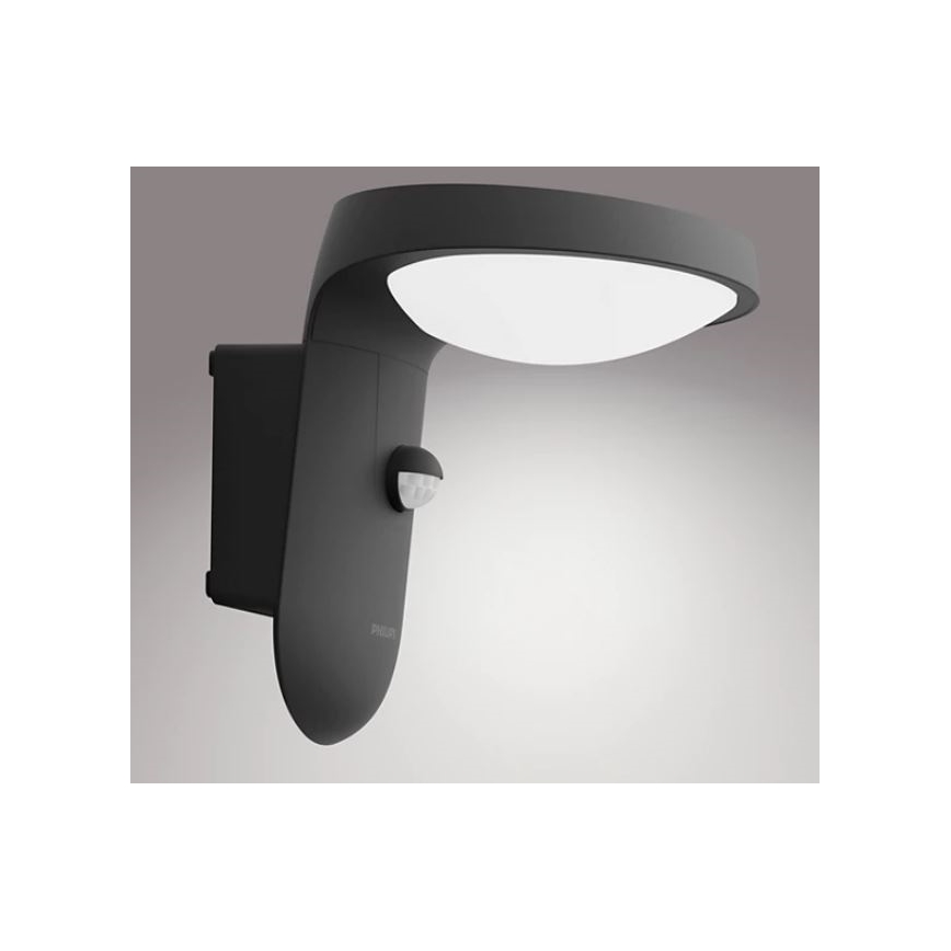 Philips - LED Lauko sieninis šviestuvas su jutikliu LED/9W/230V 4000K IP44