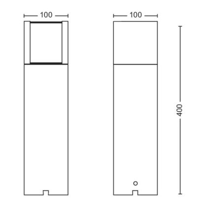 Philips - LED lauko šviestuvas LED/6W/12V 4000K 2700K IP44