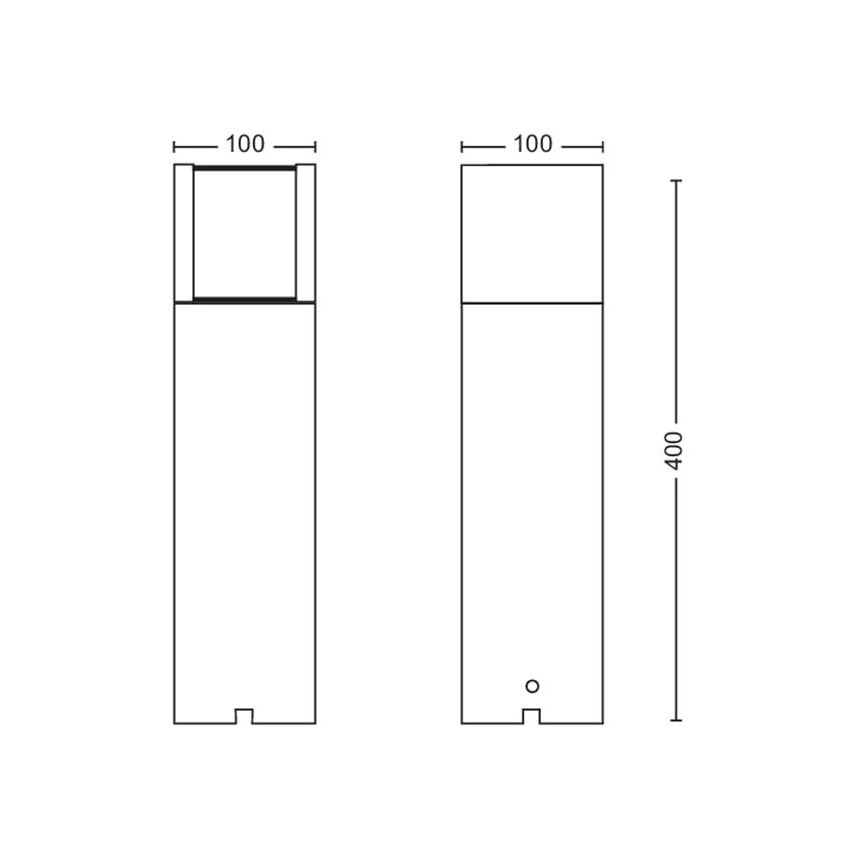 Philips - LED lauko šviestuvas LED/6W/12V 4000K 2700K IP44