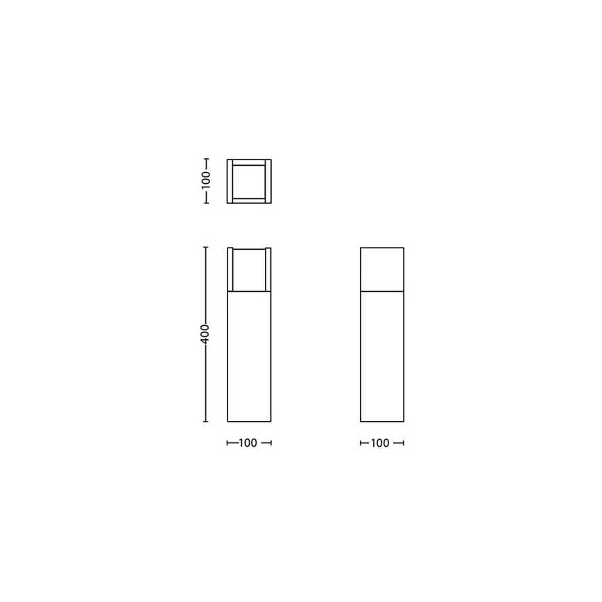 Philips - LED lauko šviestuvas LED/3,8W/230V 40 cm 3000K IP44